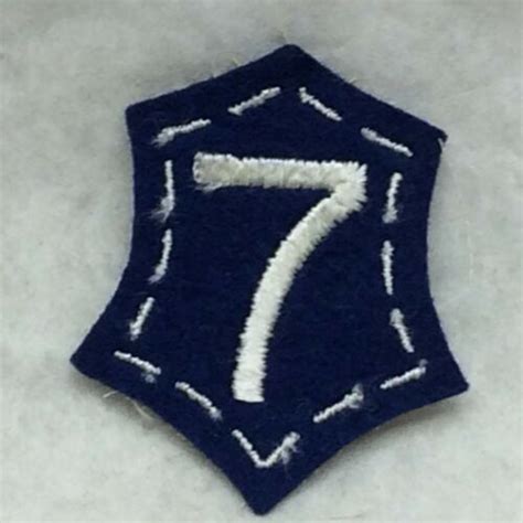 Military Patch Army Vii 7 Corps White Back Variant 7th App 2 14 Tall