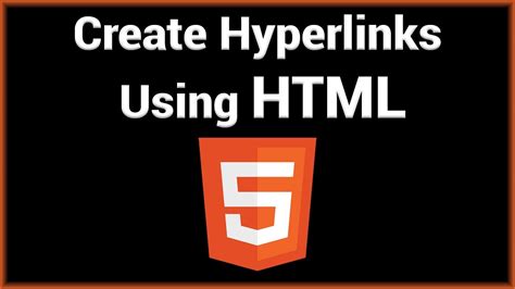 Create Hyperlinks Using Html Youtube