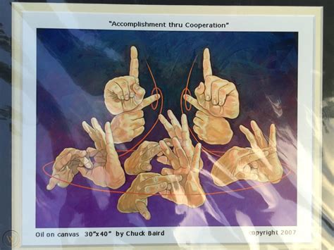 Chuck Baird Deaf Artist Accomplishment Thru Cooperation Print De