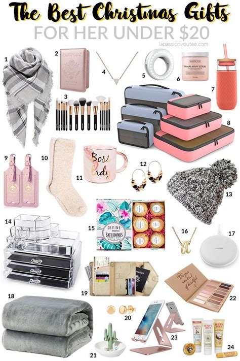 48 gifts for ten pounds ranked in order of popularity and relevancy. 23+ Best Christmas Gifts for Her under $20 | Cheap ...