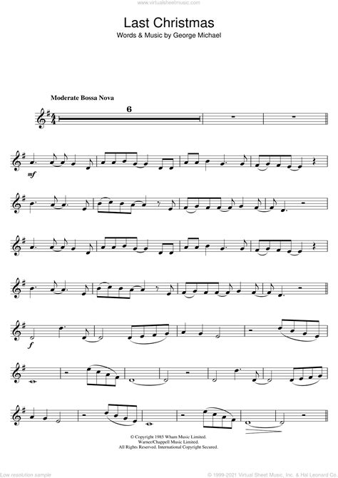 Play along in a heartbeat. Wham! - Last Christmas sheet music for trumpet solo PDF