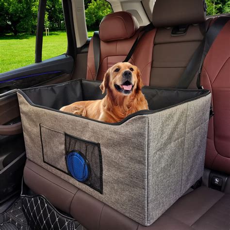 Pet Car Seat Dog Car Booster Seat For Medium To Large Dogs With 2