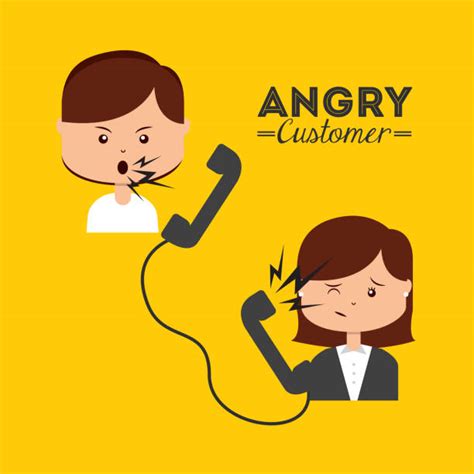 Frustrated Customer On Phone Illustrations Royalty Free Vector Graphics And Clip Art Istock