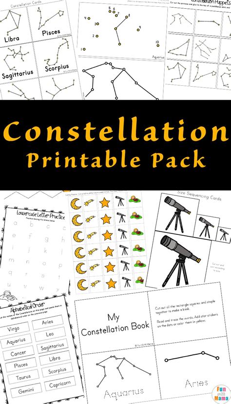 Constellation Patterns Worksheets Worksheets For Kindergarten