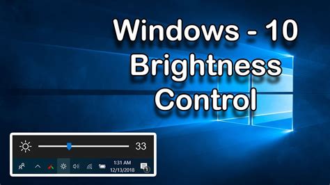 Windows 10 Brightness Control Youtube