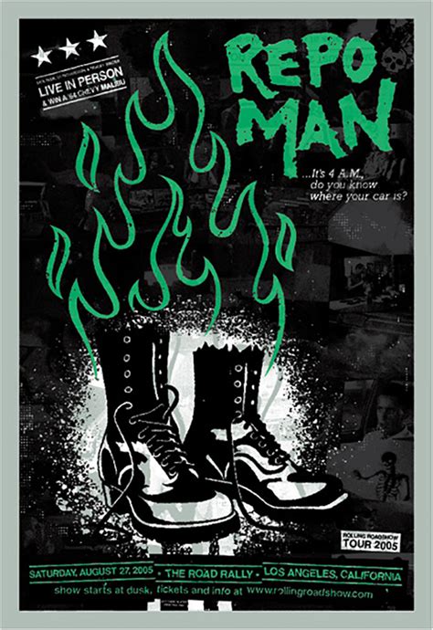 Repo man movie posters at movie poster warehouse. Alternative Movie Poster for Repo Man by Todd Slater