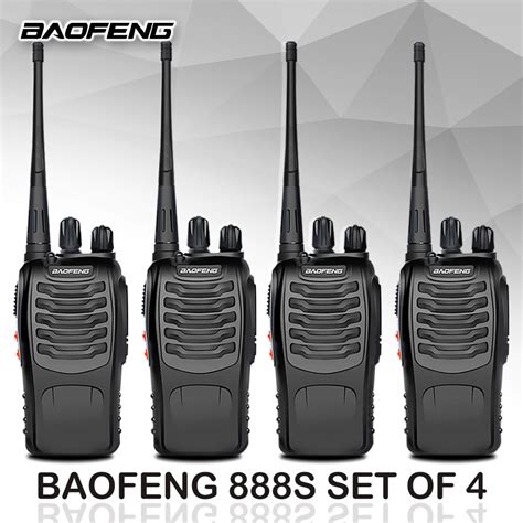 Baofeng 888s Set Of 4 5w Two Way Radio Walkie Talkie Lazada Ph