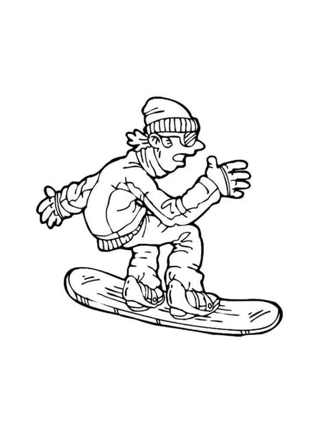 Prancha De Snowboard Simples Para Colorir Imprimir E Desenhar Colorir Me