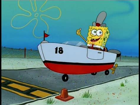 Spongebob Demonstrating A Hold Behind The Ils Critical Area Taxiway