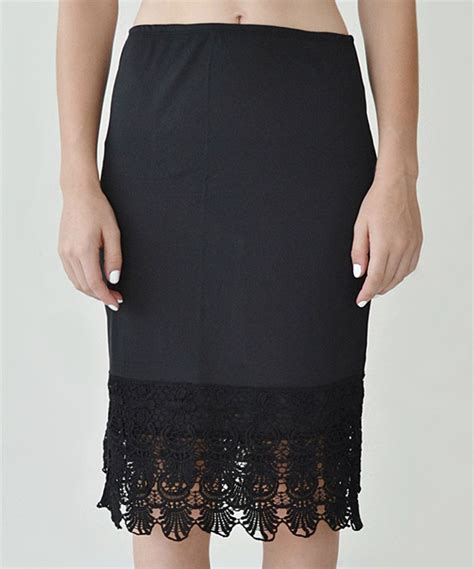 look at this zulilyfind black lace slip extender by peekabootsocks zulilyfinds dress skirt