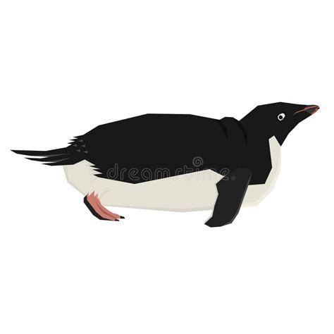 Geometric Penguin Cartoon Stock Vector Illustration Of