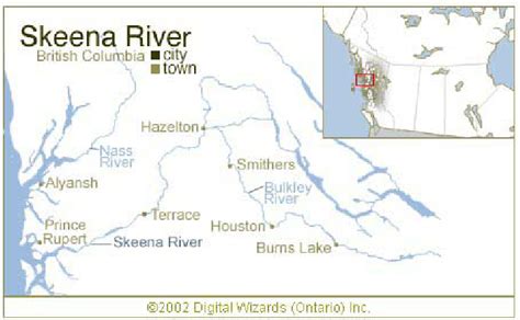 Location Map Of The Skeena River Download Scientific Diagram