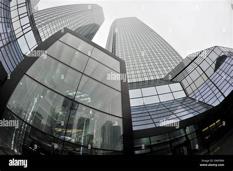 The Newly Designed Entrance To The Deutsche Bank Headquarters In
