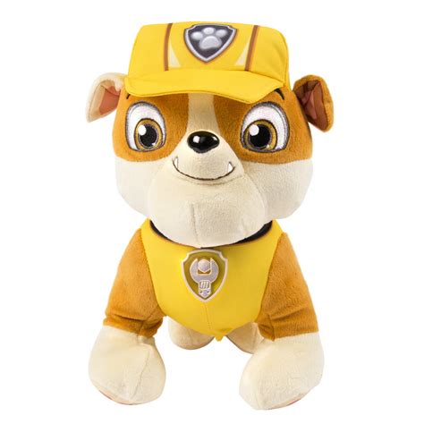 Paw Patrol Deluxe Lights And Sounds Plush Real Talking Rubble