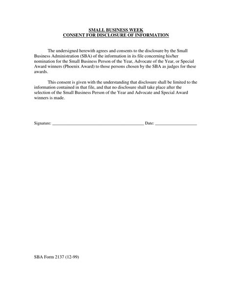 Sba Form 2137 Fill Out Sign Online And Download Fillable Pdf