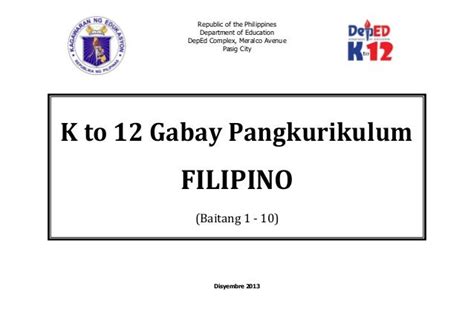 Batayang Aklat Sa Filipino K To 12 Grade 7 Angaklate