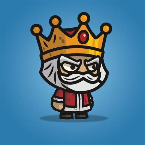 Medieval King 2d Character Game Character Design Free Game Assets