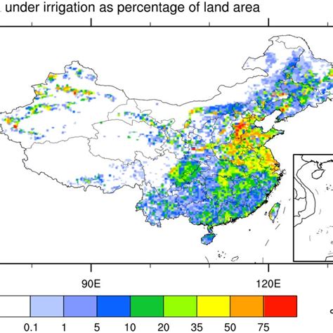 Provincial‐level Irrigated Areas Unit 10³ Ha In China The 31