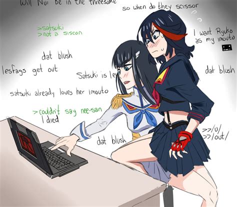Ryuko And Satsuki Discovers The Internet Artist Drawfag R Killlakill