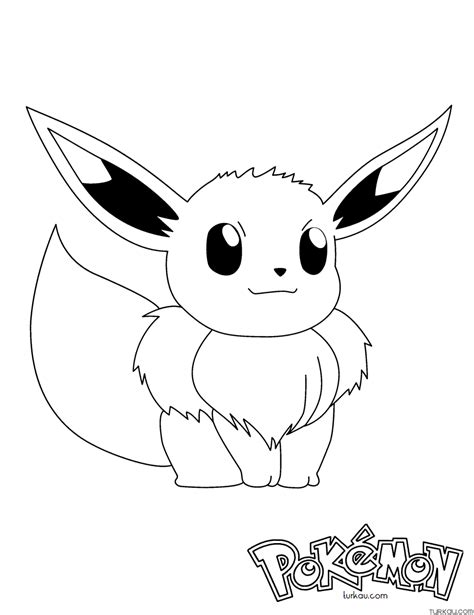 Pokemon Coloring Pages Eevee Evolutions Together