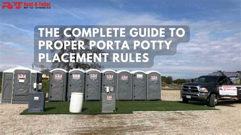 Porta Potty Placement Rules Sacramento Visalia Rent A Toilet