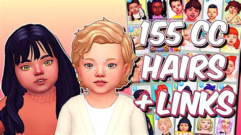 The Sims 4 Cc Toddler Hair Maxis Match Ef2
