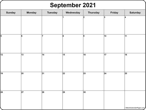 September 2017 Calendar September 2017 Calendar Printable