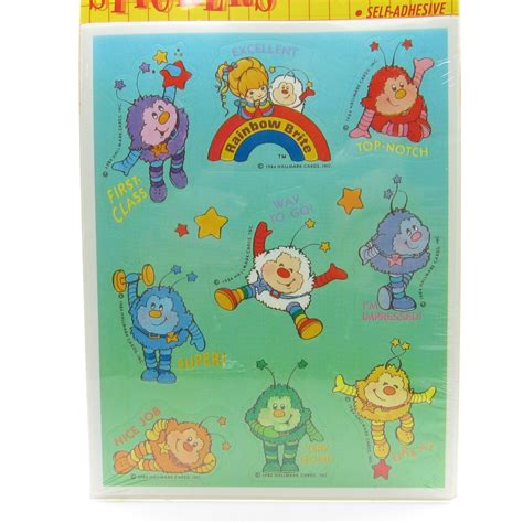 Rainbow Brite Stickers Vintage Factory Sealed From