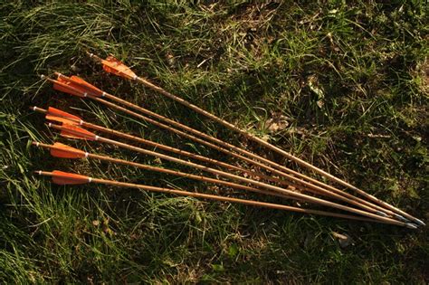 Traditional Wooden Archery Arrows Hunting Archery Arrows Etsy Canada