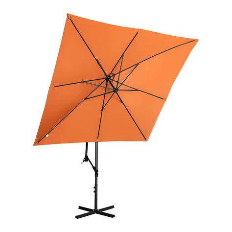 Garden Umbrella Orange Square 250 X 250 Cm Tiltable