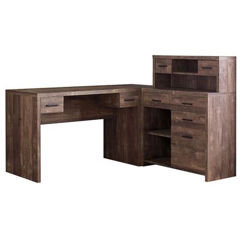 Monarch Specialties Computer Desk Home Office Corner Storage Drawers