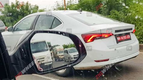 There are two ways to sort of look at it. 2021 Skoda Octavia Spied Undisguised - On Test Near Pune