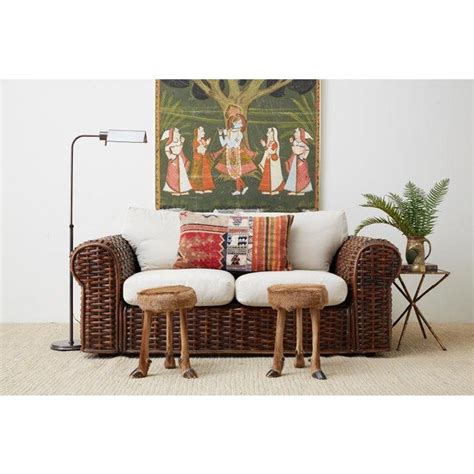 Patio & garden home all delivery options same day delivery include out of stock corner sectional seats left arm sectional seats loveseats patio conversation sets patio sectional sofas right arm sectional seats sectional sofas settees sofas. Ralph Lauren Home Polo Collection Woven Rattan Settee ...