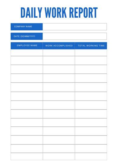 Customize 20 Daily Report Templates Online Canva