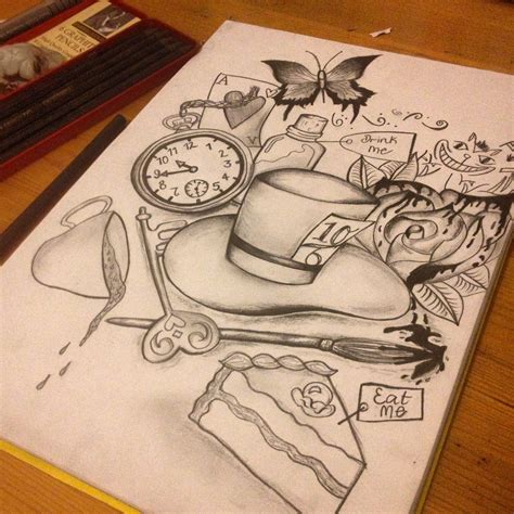Alice In Wonderland Drawing Amazing Drawings Love Drawings Disney