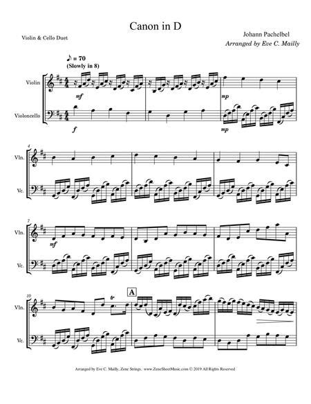 Canon In D For Cello Sheet Music Musescore Pachelbel