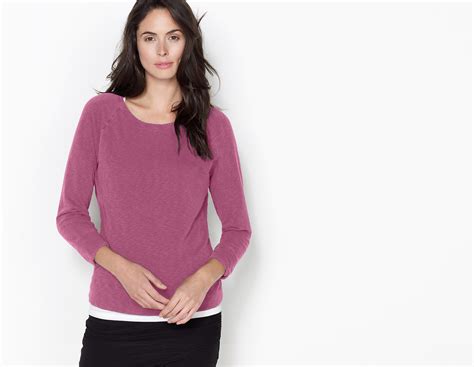 Heathered Cotton French Terry Vintage Fleece Sweatshirt in Purple ...