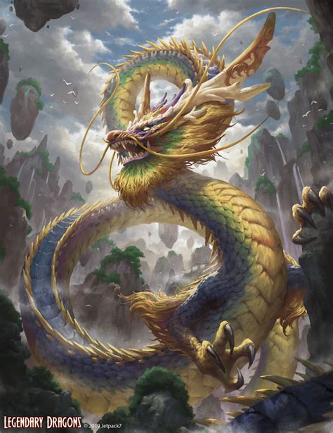 Artstation Kundal The Rainbow Dragon Kevin Sidharta Fantasy