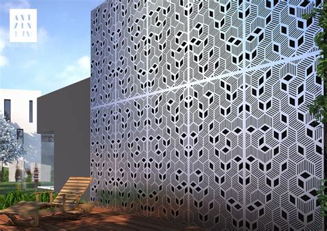 aluminium mashrabiya screen cladding design facade cladding facade