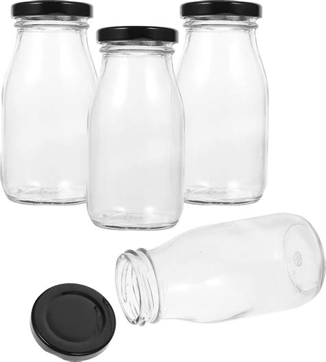 Upkoch 4pcs Milk Containers For Refrigerator Milk Jugs