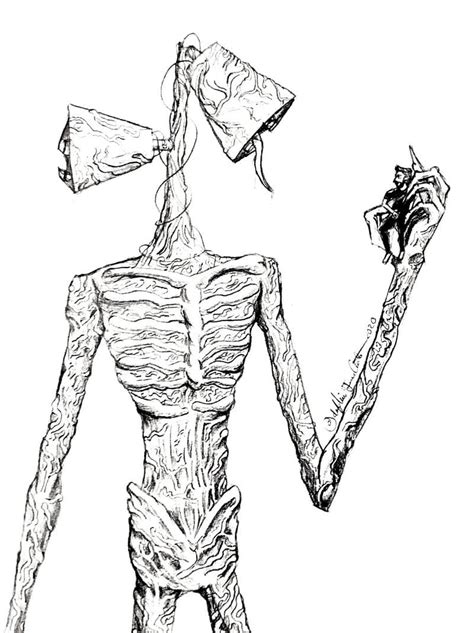 Siren Head Drawing Wallpapers  Wallpaper Cave