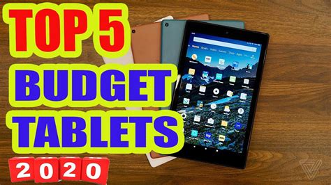 Top 5 Best Budget Tablets In 2020 Youtube