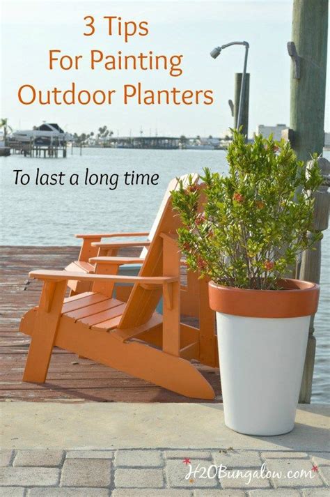 3 Tips For Spray Painting Outdoor Planters H20bungalow Outdoor