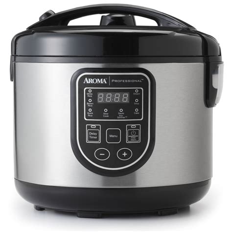 Aroma Cup Cooked Digital Rice Cooker Slow Cooker And Food Steamer