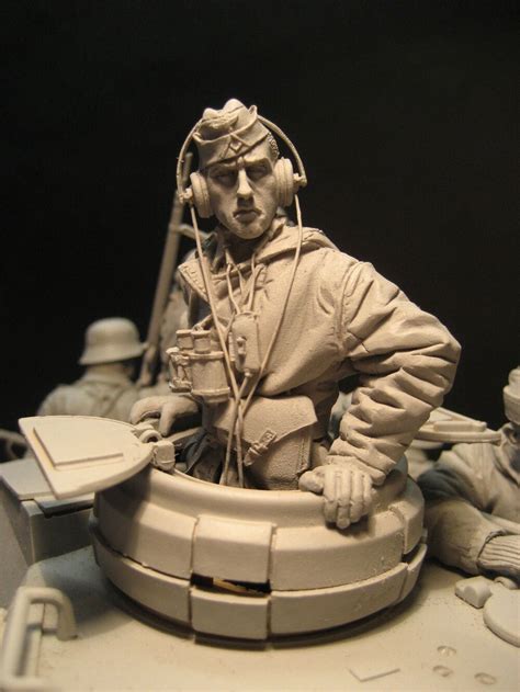Unpainted Kit 1 16 120mm Winter Panzer Tank Soldiers Not Have Tank Figure Historical Figure
