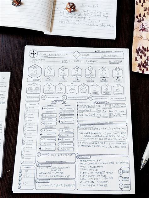 Dnd 5e Character Sheet Printable Printable Coloring Pages