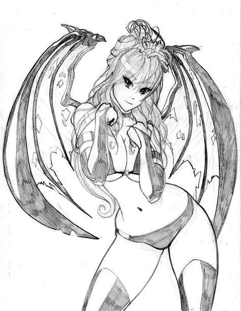 Fallen Angel Pencil For Ink Or Color By Joeoiii On Deviantart