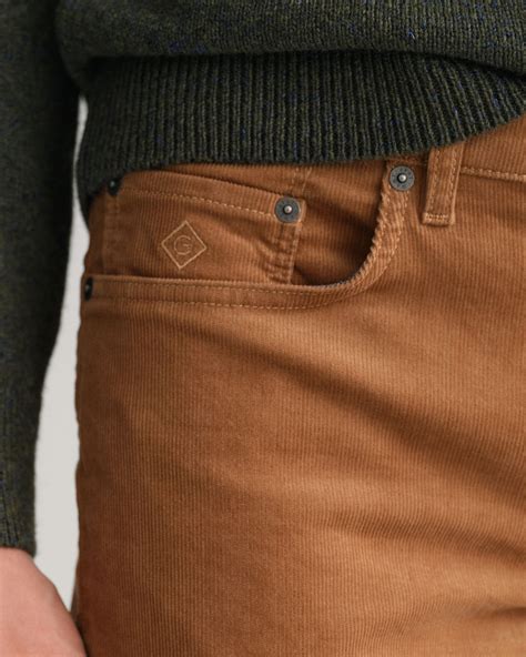 Hayes Slim Fit Jeans Med Kordfløyel Gant Norge Den Offisielle