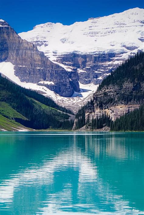 Lake Louise In Banff National Park In The Rocky Mountains