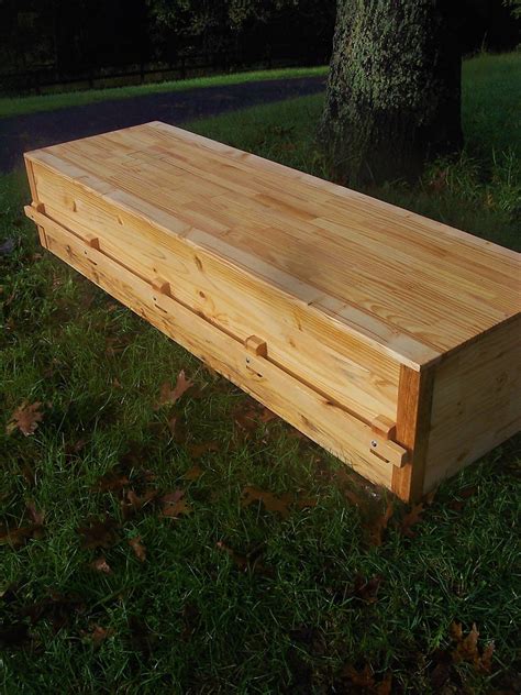 Free Shipping Plain Pine Box Pine Coffin Pine Casket Simple